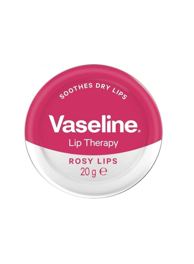 Vaseline Lip Therapy Rosy Lips Petroleum Jelly 20G 6PCS - Image 2